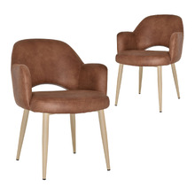 Lex Faux Leather Dining Chairs (Set of 2)