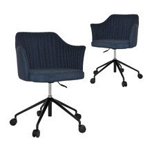 Ferguson Cotton-Blend Office Chairs (Set of 2)