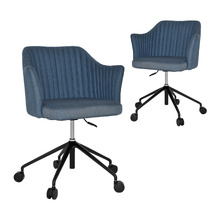 Ferguson Cotton-Blend Office Chairs (Set of 2)