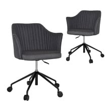 Ferguson Cotton-Blend Office Chairs (Set of 2)