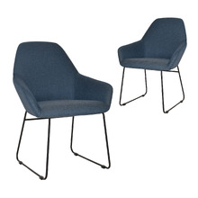 Bellevue Cotton-Blend Sled Dining Chairs (Set of 2)