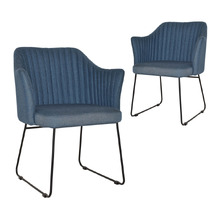 Ferguson Cotton-Blend Sled Dining Chairs (Set of 2)