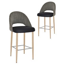 Callie Upholstered Bar Stools (Set of 2)
