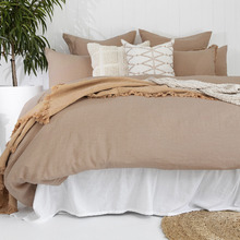 Tea Rose French Flax Linen Quilt Cover Set