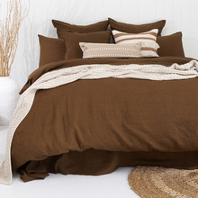 Hazel French Flax Linen Quilt Cover Set