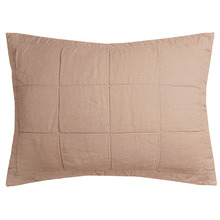 Sham Quilted French Linen Standard Pillowcase