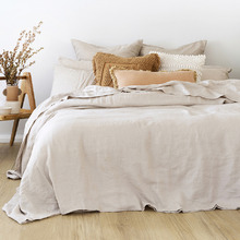 Pebble Linen Double Quilt Cover Set