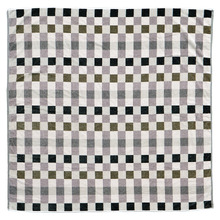Checkered Jacquard Cotton Beach Blanket