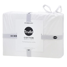 White Tru Fit Split King Sheet Set
