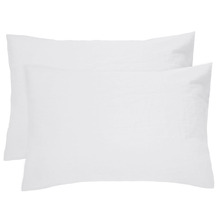 White French Flax Linen Standard Pillowcases (Set of 2)