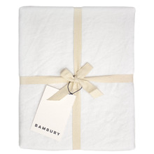 White French Flax Linen Round Tablecloth