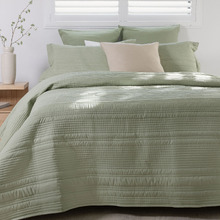 Sage Flinders Embossed Coverlet Set