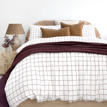 Boysenberry Tessella Cotton Flannelette Quilt Cover Set