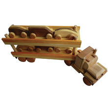 Handmade Wooden Car Transport Truck