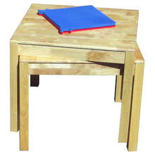 Rubber Wood Square Table