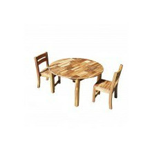 Medium Table and 2 Stacking Chairs