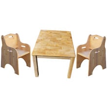 Standard Square Table And Toddler Chairs