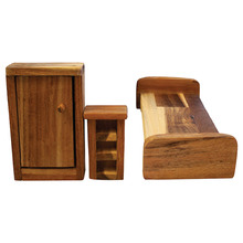 Q Toys 3 Piece Doll Bedroom Furniture Set