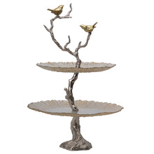 Bird & Tree 2 Tier Cake Stand