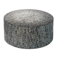 Barbara Round Capiz Shell Coffee Table