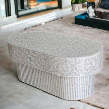 Colson Oval Mother of Pearl Coffee Table