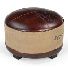 Tent 124 Leather Ottoman