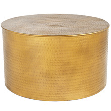 Werner Gold Hammered Coffee Table