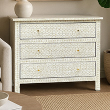 Daena Mother of Pearl 3 Drawer Chest