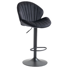 Shelly Velvet Adjustable Bar Stool