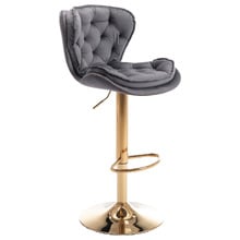 Dianne Velvet Adjustable Bar Stool