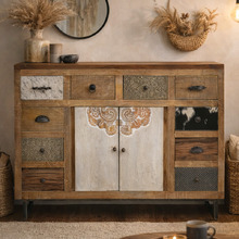 Natural Sunny Cowhide Chest of Drawers