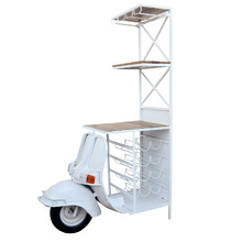 Vespa-Look Scooter Bar Cart