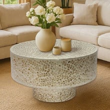 Corinne Round Mother of Pearl Coffee Table