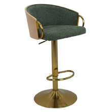 Gaston Upholstered Adjustable Bar Stool