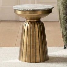 Joron Iron & Toronto Marble Side Table