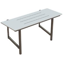 Independent Living White Accessible Folding Shower Seat