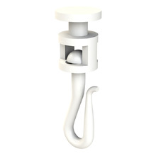 White Curtain Track Hooks (Set of 25)