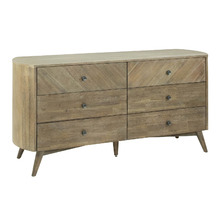 Monah 6 Drawer Acacia Wood Chest