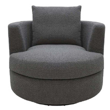 Earls Boucle Swivel Armchair