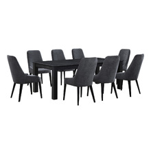 8 Seater Garetth Extendable Dining Table & Lorwie Chair Set