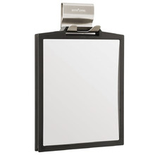 Black Doppio Double Sided Shower Mirror