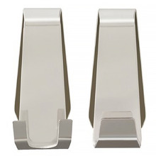 2 Piece Facet Stainless Steel Hook Set