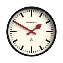 Newgate Black Luggage Wall Clock