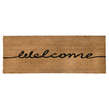 Welcome Printed Coir Ranchslider Doormat