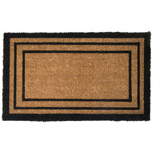 Rectangular Lines Printed Coir Doormat