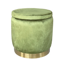 Roxanne Velvet Storage Ottoman