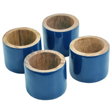 Kevin Mango Wood Napkin Rings (Set of 4)