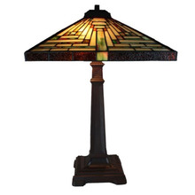 Deco Pyramid Geometric Table Lamp