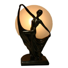 Ancient Dancing Lady resin Art Deco Table Lamp