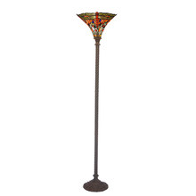 Stained Glass Dragonfly Floor Lamp